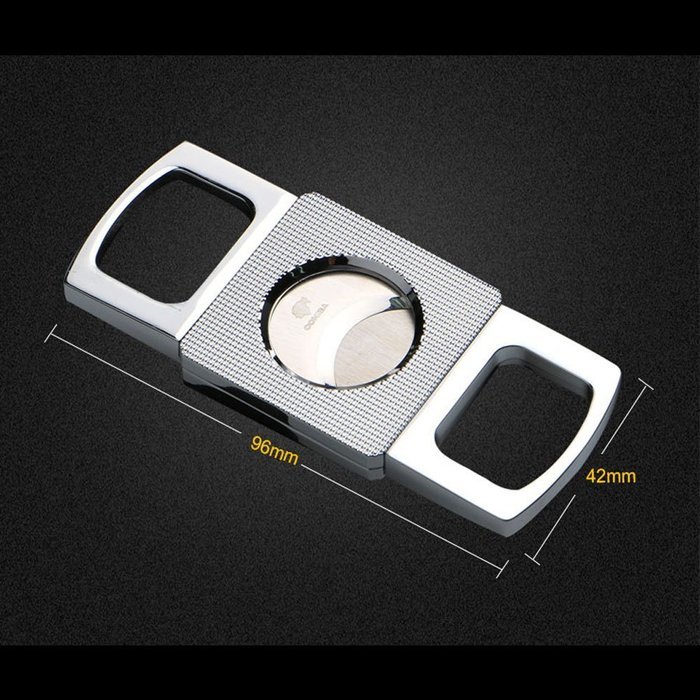Dakoufish Portable Zinc Alloy Metal Cigar Cutter Sharp Cigar Scissor (Gold)