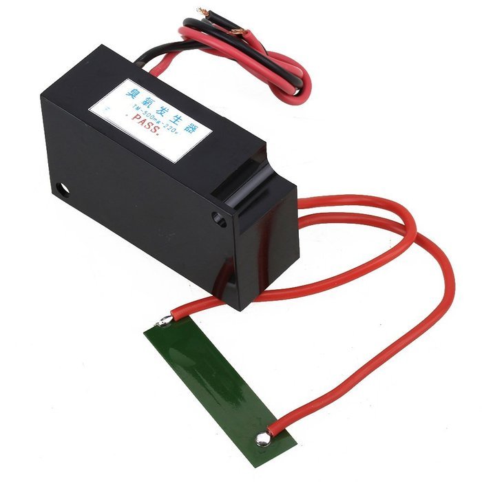 WEONE AC220V 500mg/hr Black Plastic Ozone Generator Ceramic DIY with Small Plate for Plant Air Water Purfier Cleaner N3