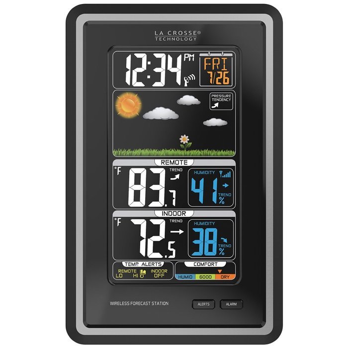La Crosse Technology 308-1425C Wireless Vertical Color Forecast Station N2