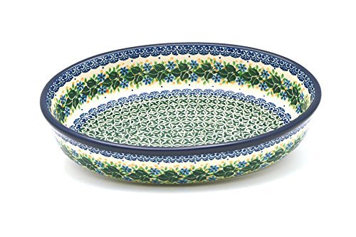Polish Pottery Baker - Oval - Medium - Ivy Trail