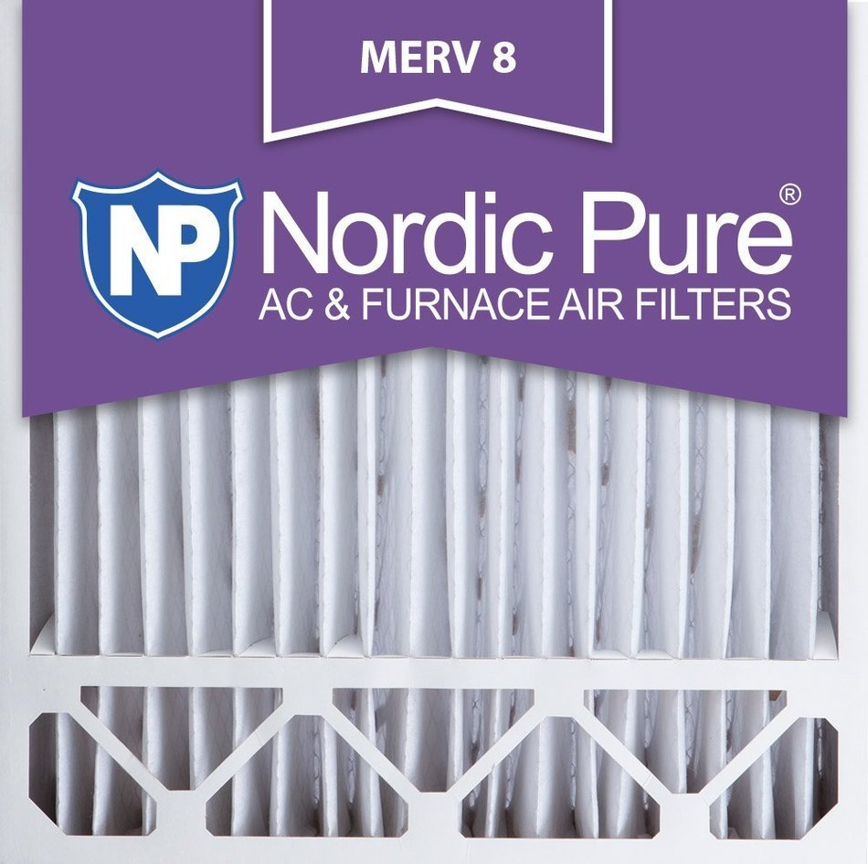 Nordic Pure 20x20x5HM8-1 MERV 8 Honeywell Replacement Air Filter , Box of 1