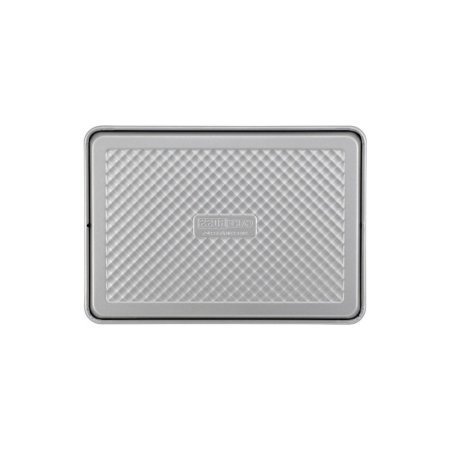 Cake Boss Professional Nonstick Bakeware 9-Inch x 13-Inch Jelly Roll Pan, Silver N2