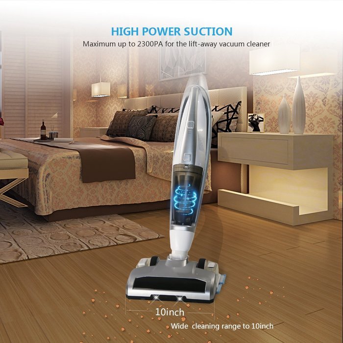 EVERTOP 3-in-1, 3+1 Lift-Away Cordless Rechargeable Powerful Suction Upright Vacuum Cleaner-Sweeping,Vacuuming... N5