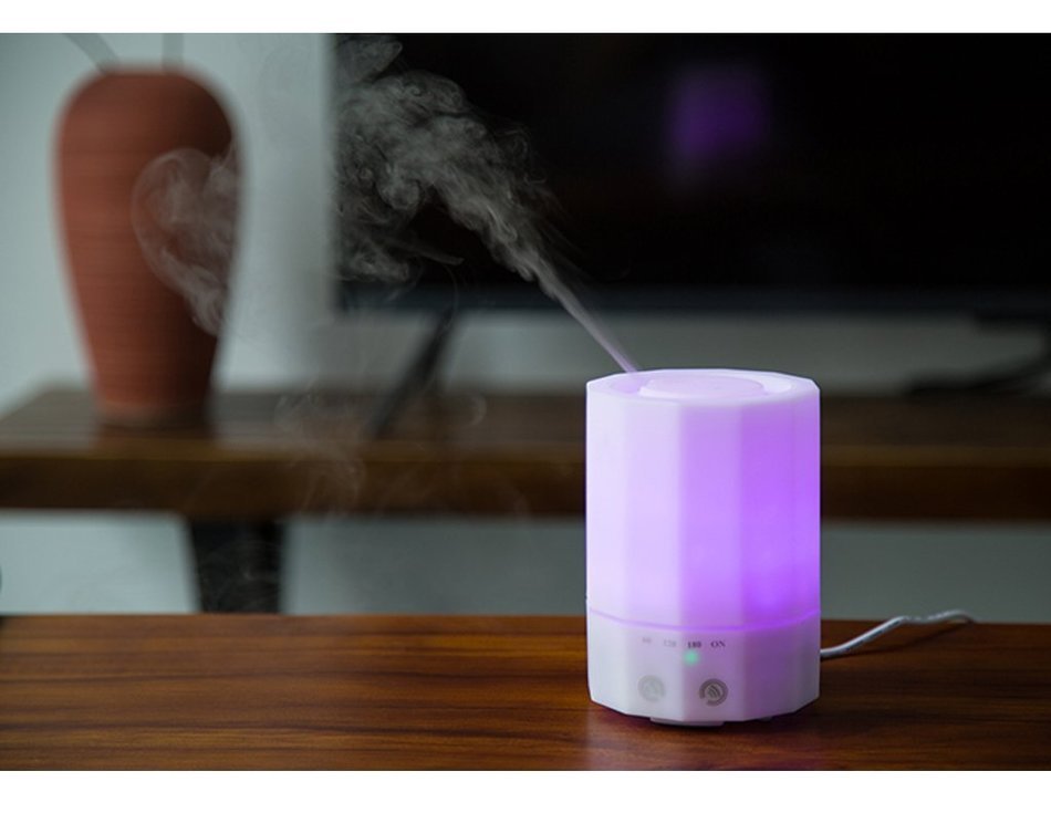 200ml Aromatherapy Essential Oil Diffuser, SolidPin Portable Ultrasonic Cool Mist Aroma Humidifier w/ 7 Color...