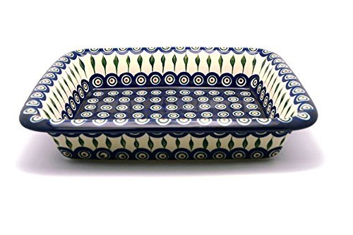 Polish Pottery Baker - Lasagna - Peacock