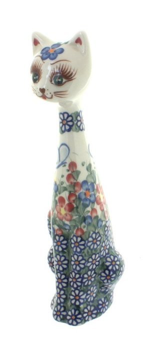 Polish Pottery Garden Butterfly Medium Cat