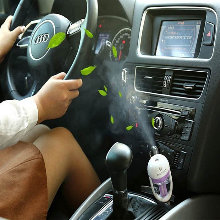 EXIU Mini Air Purifier Freshener Aromatherapy Humidifier for Car Vehicle N7