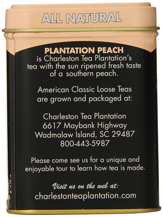 American Classic Loose Tea, Plantation Peach Tin, 2.3 Ounce