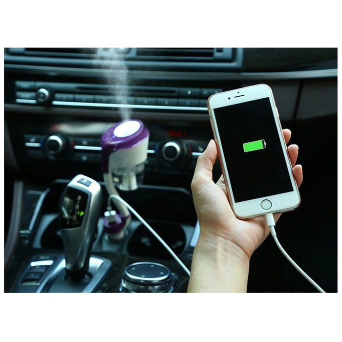 Car Humidifier, Aliceclub 50ml Mini Ultrasonic Cool Mist Humidifier Portable Aroma Essential Oil Diffuser with... N10