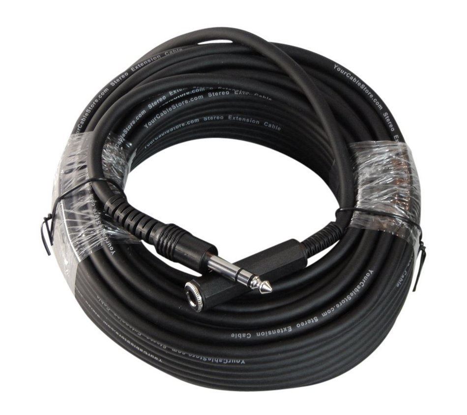 Your Cable Store 50 Foot 1/4" (6.3mm) Stereo Headphone Extension Cable N2