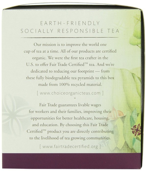 Choice Organic Whole Leaf Organics Sweet Liquorice Mint Tea Pyramids, 15-Count, 0.95-Ounce Boxes (Pack of 3) N21