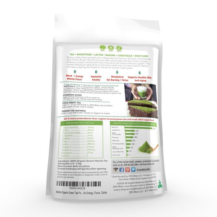 ZenBliss Matcha Green Tea Powder, 4 oz N6