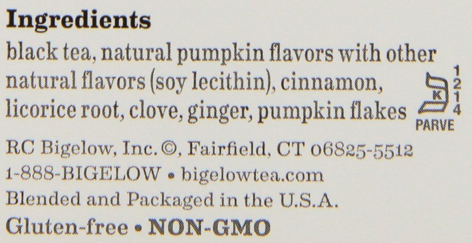Bigelow Pumpkin Spice Tea, 20-Count (Pack of 6)