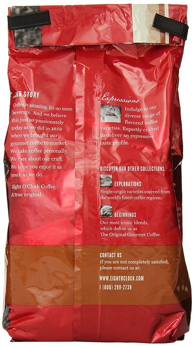 Eight O'clock Hazelnut Ground Coffee [Pack of 2] N2