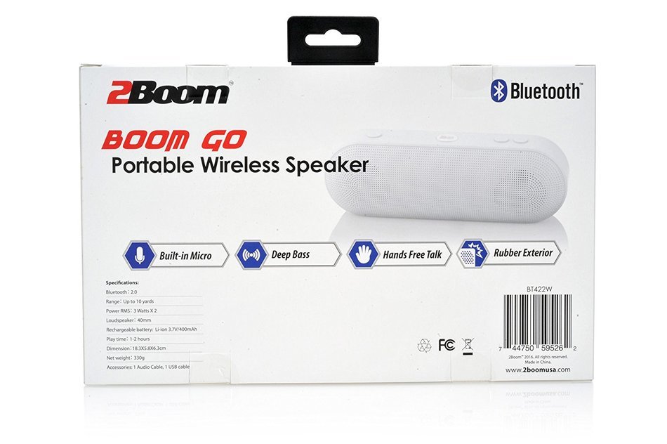 2BOOM Boom Go Portable Wireless Speaker Blue N15