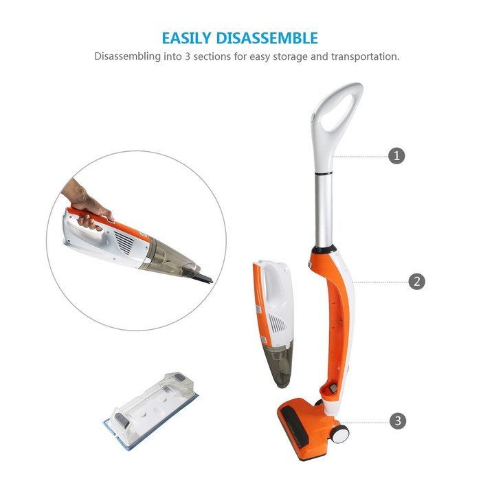 EVERTOP 3-in-1, 3+1 Lift-Away Cordless Rechargeable Powerful Suction Upright Vacuum Cleaner-Sweeping,Vacuuming... N11