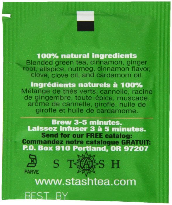 Stash Tea Premium Green Tea, 100 Count Box of Tea Bags in Foil N153