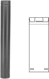 Dura-Vent 3PVP-60 3 x 60 Pellet Chimney Straight Stainless Steel Length Pipe