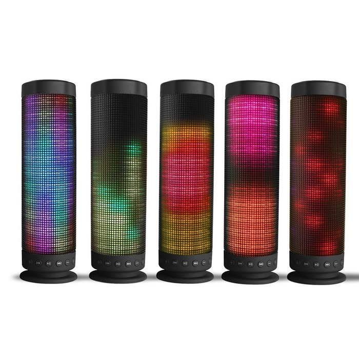 Bluetooth Speakers, PIXNOR Portable Bluetooth Speakers, Powerful Led Bluetooth Speaker Wireless 4.0 Stereo with... N6