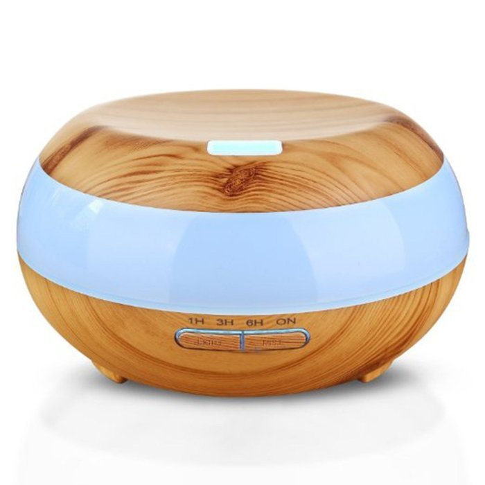 Dirky 300ml Wood Aroma Essential Oil Diffuser Whisper Quiet Cool Mist Humidifier With 7Color LED Lights Change... N2