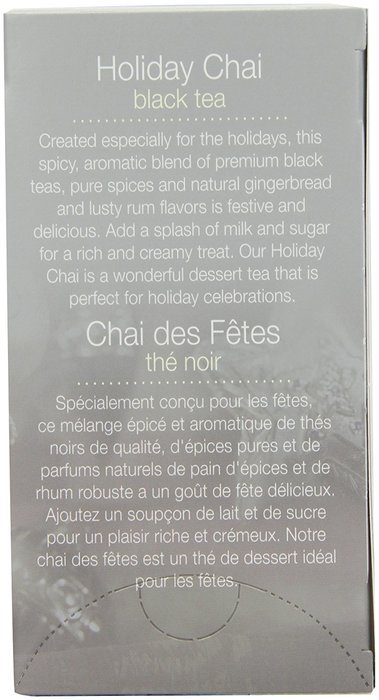 Stash Tea Holiday Chai Tea, 18 Count Tea Bags in Foil (Pack of 6) N5