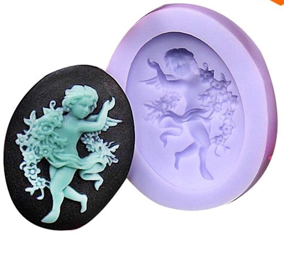 Molds for cake decorating fondant mold soap mini angel style sugar chocolate
