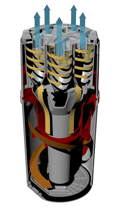 Panasonic MC-UL915 "Jet Force" Bagless Vacuum Cleaner, Metallic Red - Corded N3