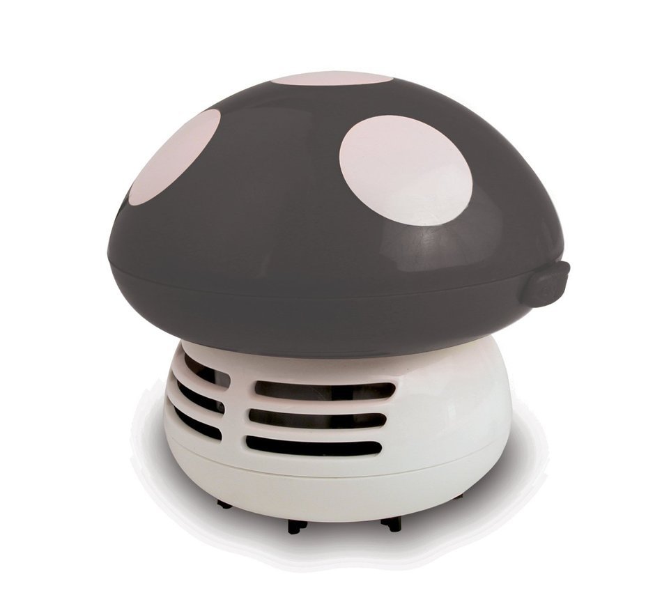 Starfrit 060777-006-GREE Mushroom Shaped Mini Table Vacuum Cleaner, Green - Cordless