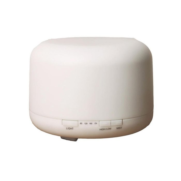 Leewa DT-168 500ml Whisper-quiet Ultrasonic Portable Air Humidifier Atomizer Essential Oil Diffuser - White N3