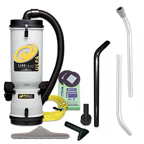 ProTeam Vacuum Backpack 100280 LineVacer ULPA 10 Quart Commercial Backpack Vacuum Cleaner with High Filtration...