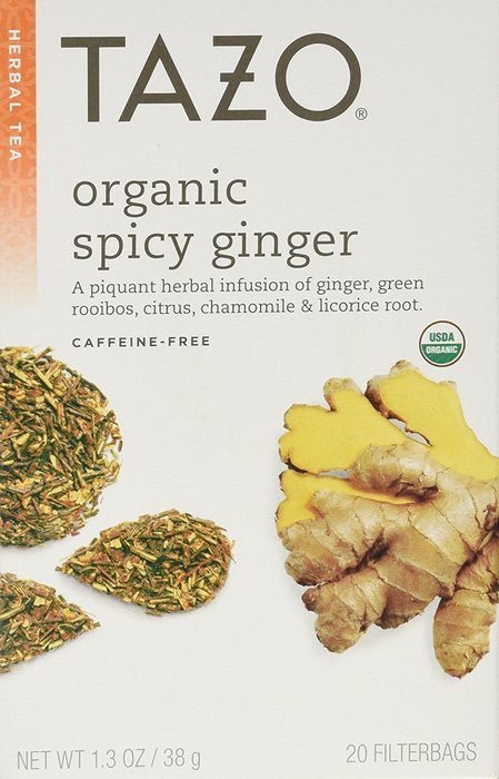 Tazo Herbal Tea Spicy Ginger 20 Bags