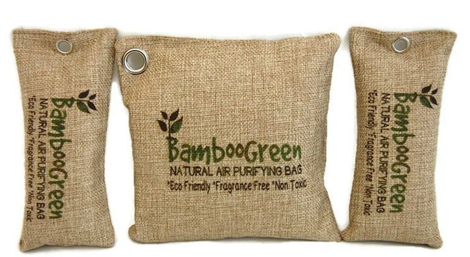 100% All Natural Bamboo Charcoal Air Purifying Bag - Best for Home, Car, RV's, Pet and Shoe Odor N4