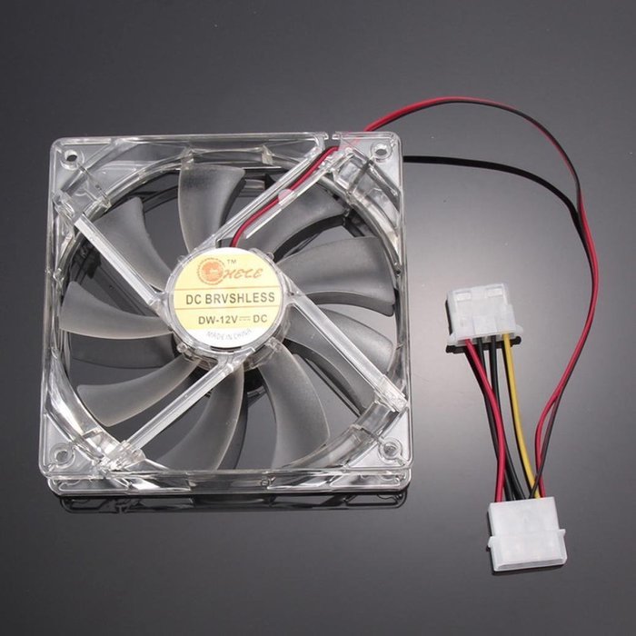 AMA(TM) Blue Quad 4-LED Light Neon Clear PC Computer Case Cooling Fan Pad Tray Chilling Stand (Blue 2) N6