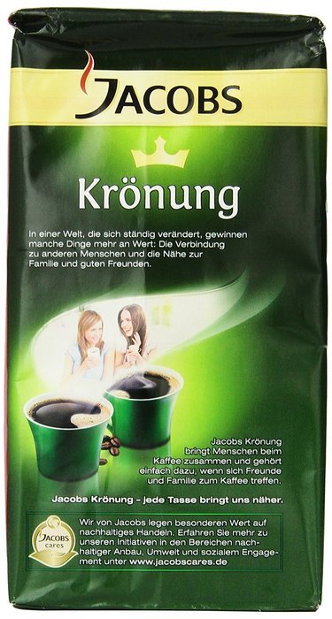 Jacob's Coffee Jacobs Kronung Free, 17.6-Ounce (Pack of 3)
