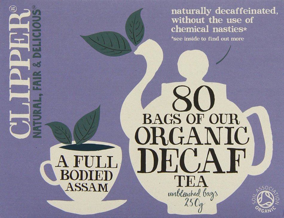 Clipper Organic Decaf Everyday 250 g (Pack of 1, Total 80 Teabags)