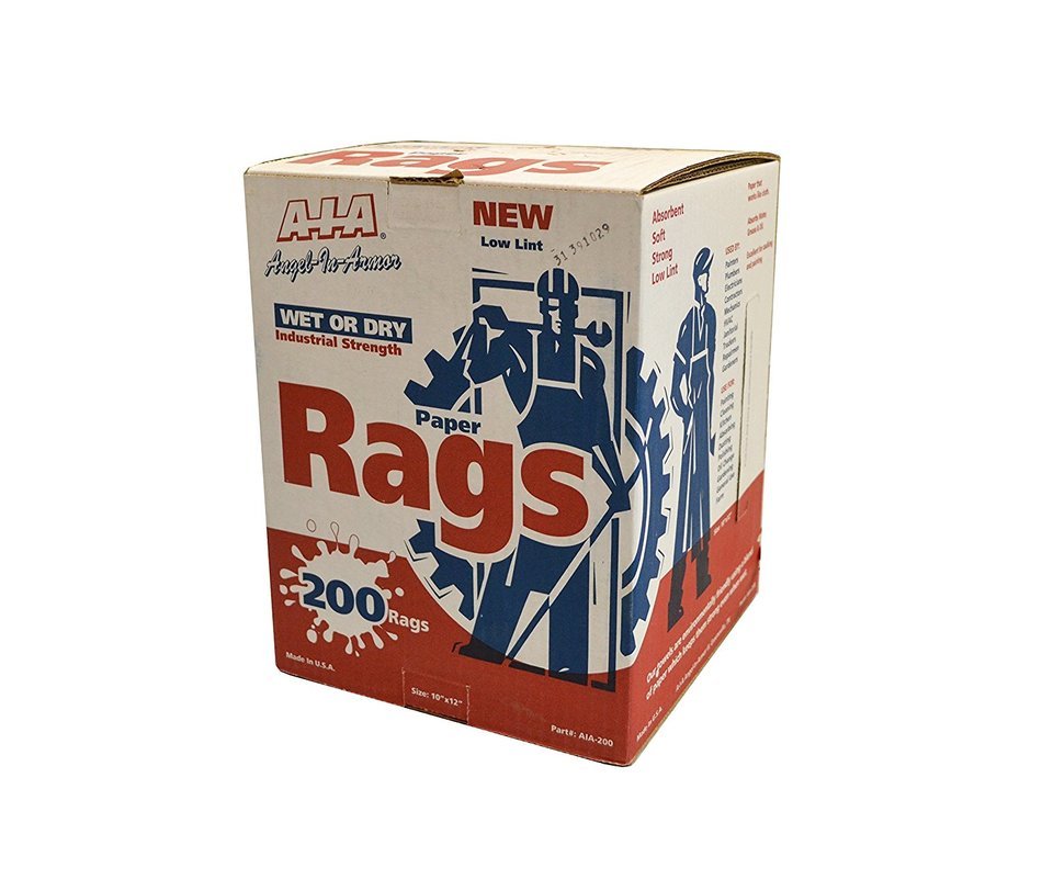 Rags in a Box - 200 ct Center Pull 10" x 13"