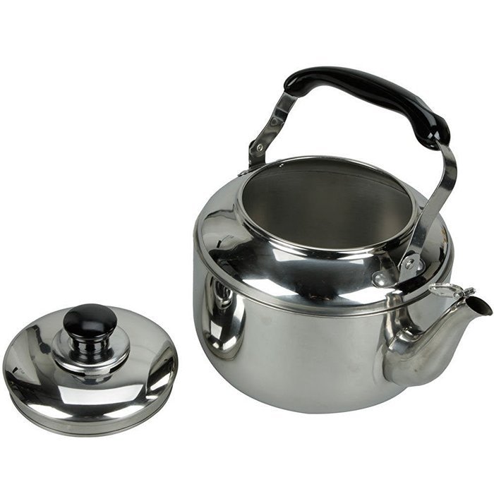 Stainless Steel Tea Kettle 4L Hot Water Stovetop Classic Design Hums When Water Boils