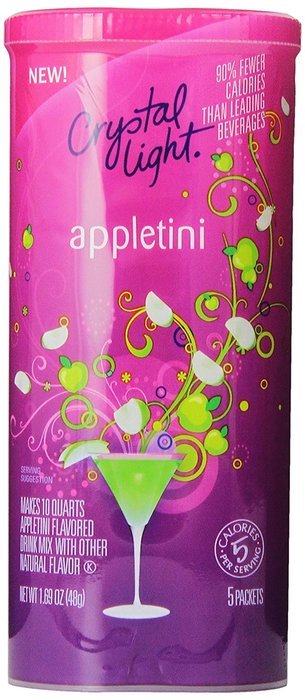 Crystal Light Green Tea Peach Mango Drink Mix (Makes 10-Quarts), 1.85 Ounce Canisters (Pack of 12) N84