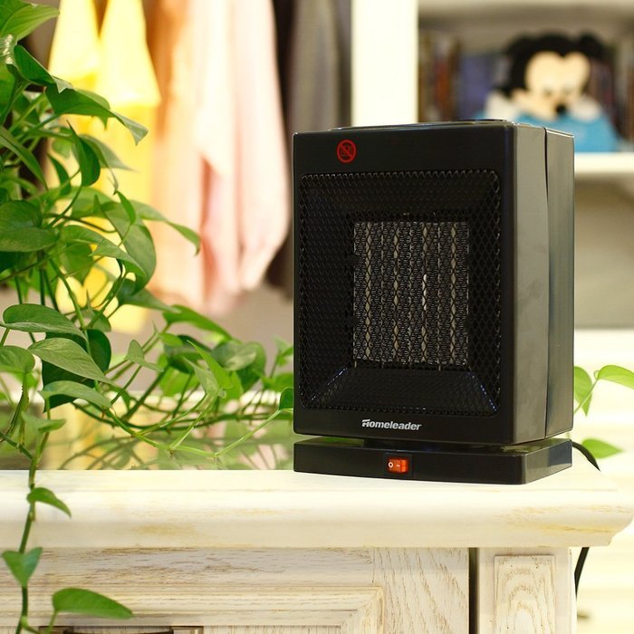 Homeleader Space Heater NSB-200C3H, Oscillating Ceramic Portable Heater with Built-in Adjustable Thermostat, 750W...