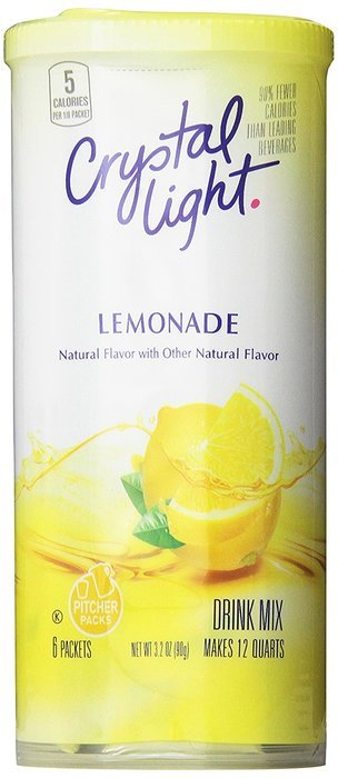 Crystal Light Green Tea Peach Mango Drink Mix (Makes 10-Quarts), 1.85 Ounce Canisters (Pack of 12) N93