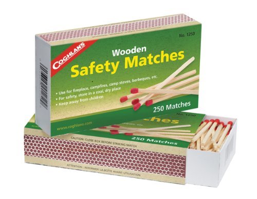 Coghlan's 1250 Wooden Safety Matches, Pack of 2