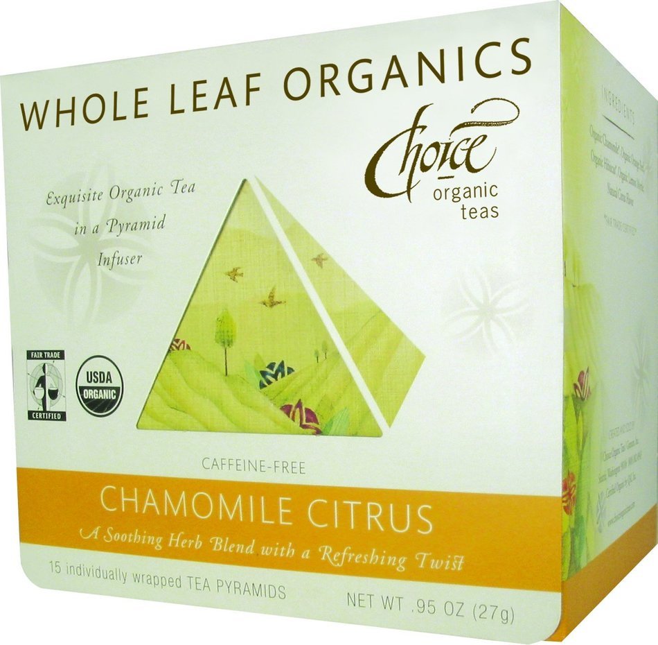 Choice Organic Whole Leaf Organics Sweet Liquorice Mint Tea Pyramids, 15-Count, 0.95-Ounce Boxes (Pack of 3) N47