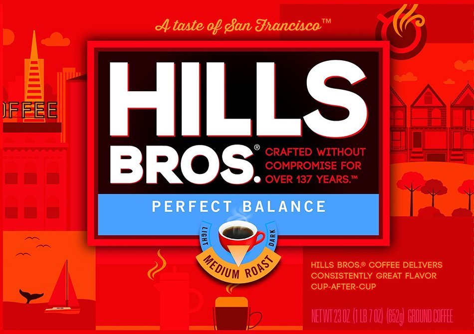 Hills Bros Coffee Original Blend Medium Roast Ground, 26 Ounce N15
