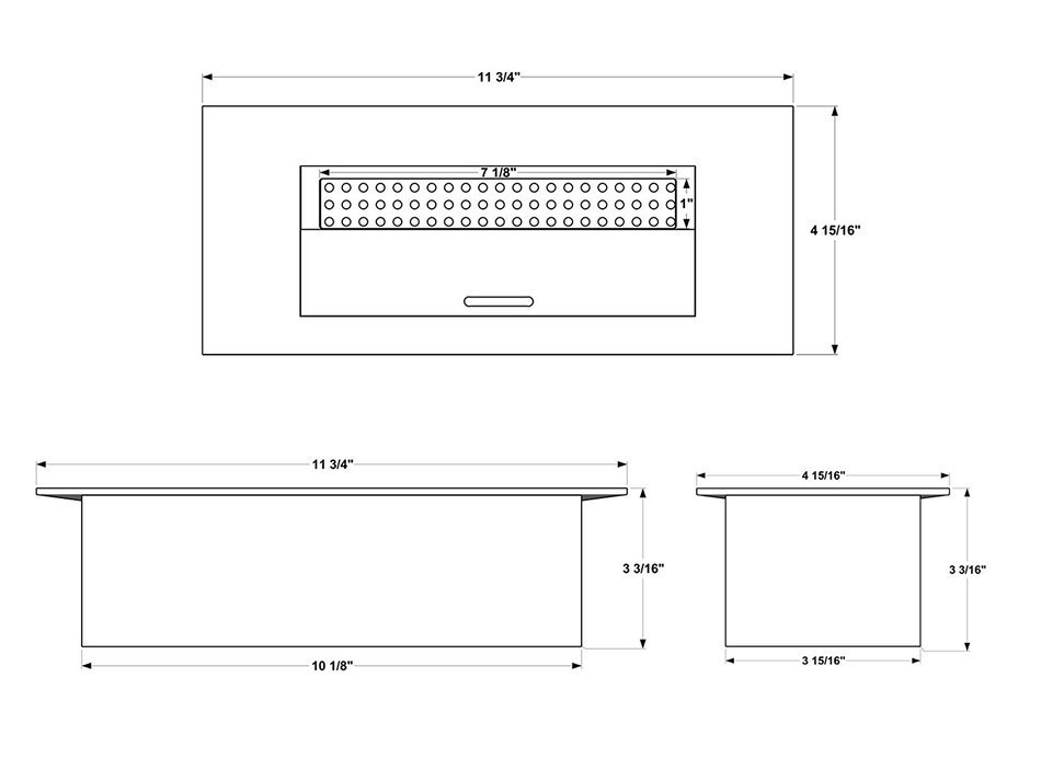 Ignis EB1200 Ethanol Fireplace Burner Insert N9