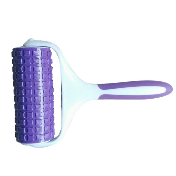 Click Down Multifunctional Roller,Embossing device Of Making Fondant, Purple+White