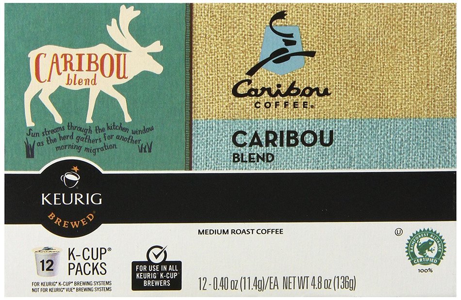 Caribou Coffee, Caribou Blend KCups, K-Cups for Keurig Brewers, 12 pack