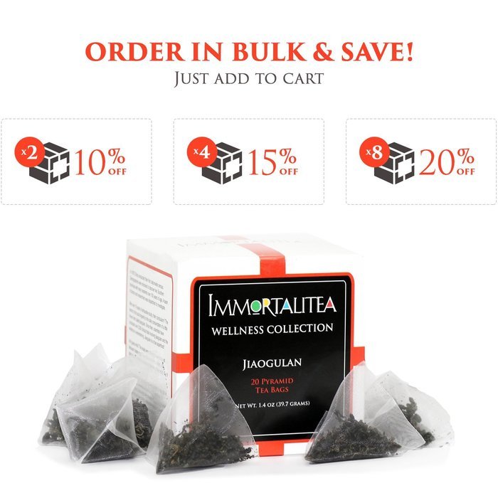 Jiaogulan (100% Gynostemma pentaphyllum) Tea - Best Quality Natural Loose Leaf Immortality Herb - Caffeine-Free... N5