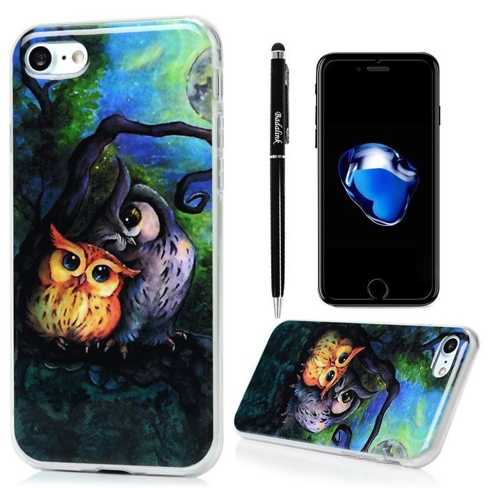 iPhone 7 Case (4.7 inch) - Shock-Absorption Soft TPU Rubber Skin Gel Bumper Ultra Thin Slim Fit Cute Colorful...
