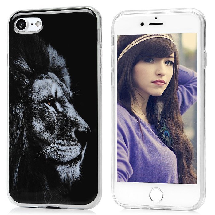 iPhone 7 Case (4.7 inch) - Shock-Absorption Soft TPU Rubber Skin Gel Bumper Ultra Thin Slim Fit Cute Colorful... N6