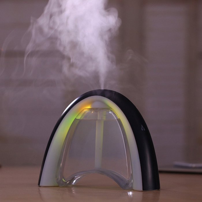 400ml USB Ultrasonic Humidifier 5 LED Light Changing Air Purifier Mist Maker Atomizer with Rewritable Board 8... N10